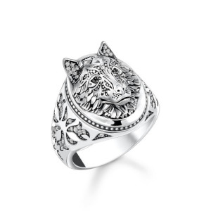 Anillo sello Thomas Sabo forma lobo