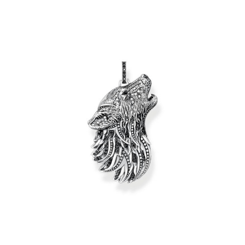 Colgante hombre Thomas Sabo lobo aullando