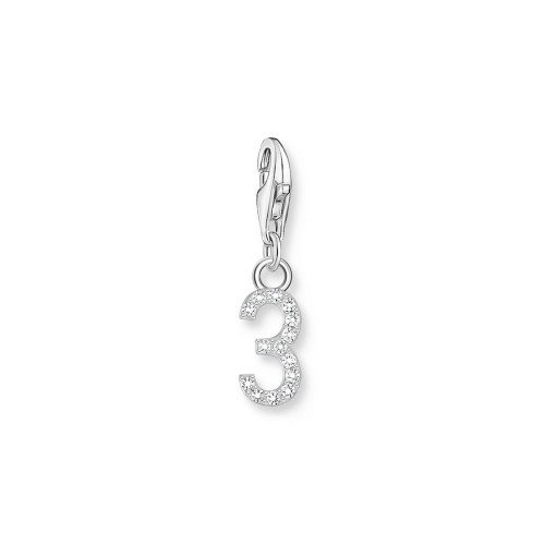 Colgante charm plata Thomas Sabo número Tres 3