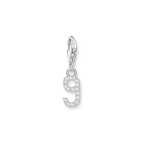 Colgante charm plata Thomas Sabo número Nueve 9