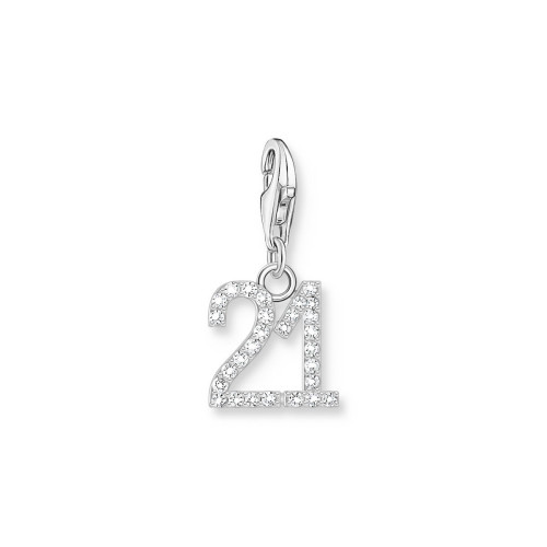 Colgante charm plata Thomas Sabo número veintiuno 21