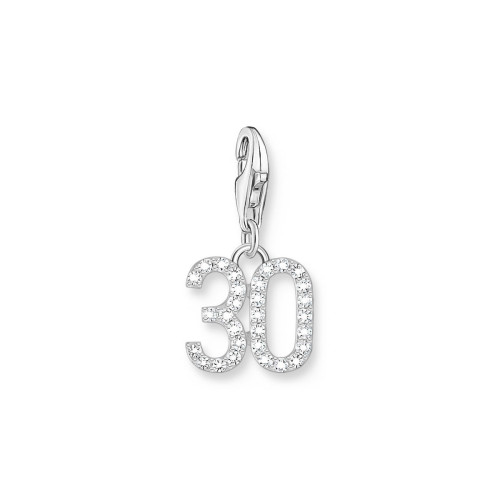 Colgante charm plata Thomas Sabo número treinta 30