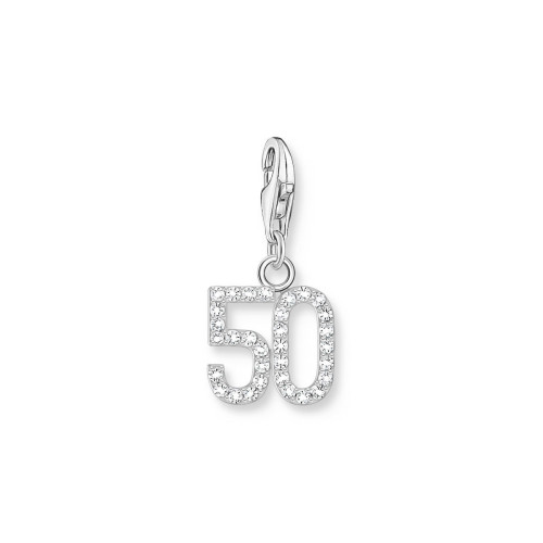 Colgante charm plata Thomas Sabo número cincuenta 50