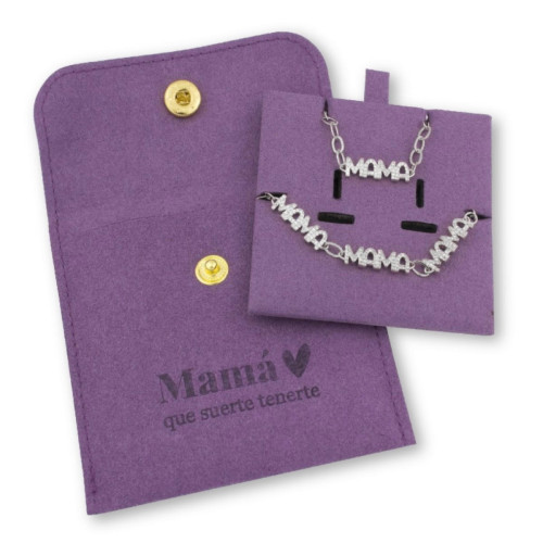 Set Pulsera y Gargantilla Plata Mamá