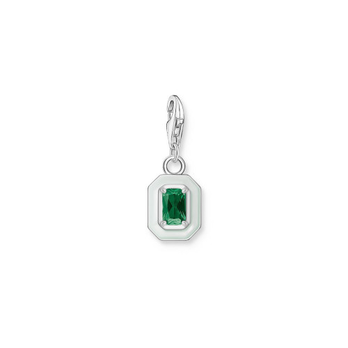 Colgante charm Thomas Sabo circonita verde