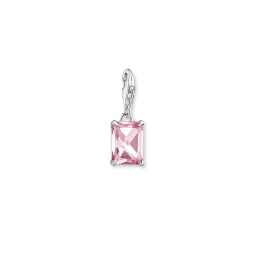 Colgante Charm Thomas Sabo piedra rosa