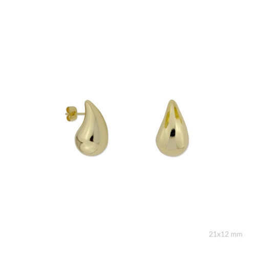 Pendientes gota de Acero dorado 320221C