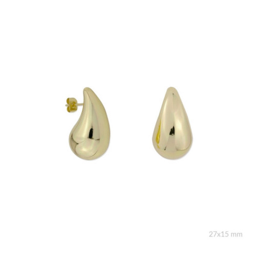 Pendientes gota de Acero dorado 320223C