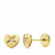 Pendientes bebe Oro 18k corazón 18852