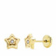 Pendientes bebe Oro 18k estrella 18971