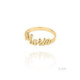 Anillo con Nombre Personalizado en Plata de Ley 925 Dorada
