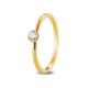 Anillo de Compromiso Argyor de Oro Amarillo 18k con Circonita Central y Engaste Biselado Anillo de Compromiso Argyor de Oro Amarillo 18k con Circonita Central y Engaste Biselado