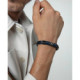 Pulsera para hombre Viceroy de acero y piel 75380P01013