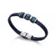 Pulsera para hombre Viceroy de acero y piel 6304P09013