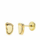 Pendientes de Bebé con Pies en Oro Amarillo de 18 Quilates Pendientes de Bebé con Pies en Oro Amarillo de 18 Quilates
