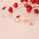 Pendientes de Bebé con Tortuga y Circonita en Oro Amarillo de 18 Quilates Pendientes de Bebé con Tortuga y Circonita en Oro Amarillo de 18 Quilates