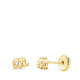 Pendientes de Bebé con Elefante y Circonita en Oro Amarillo de 18 Quilates Pendientes de Bebé con Elefante y Circonita en Oro Amarillo de 18 Quilates