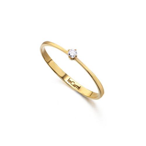 Anillo LeCarré  Oro 18 kt con diamante