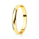 Alianza de Boda de Oro 18k de 3 mm Media Caña Pulida Brillo Alianza de Boda de Oro 18k de 3 mm Media Caña Pulida Brillo