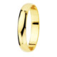 Alianza de Boda de Oro 18k de 3,5 mm Media Caña Pulida Brillo