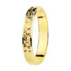 Alianza de Boda de Oro 18k de 3 mm con Acabado Diamantado Alianza de Boda de Oro 18k de 3 mm con Acabado Diamantado