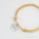 Pulsera cordón beige con colgante plata mama