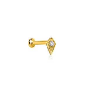 Piercing mini star oro y diamante GB195OA