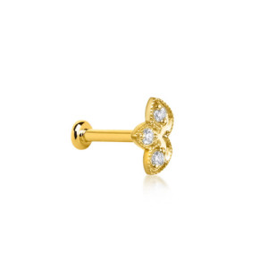 Piercing mini star oro y diamante GB198OA