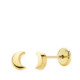 Pendientes de Bebé con Forma de Luna en Oro de 18 Quilates Pendientes de Bebé con Forma de Luna en Oro de 18 Quilates