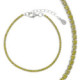 Pulsera Rivière de plata rodiada con circonitas amarillas