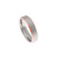 Alianza de Boda Salvatore Plata de Ley 925 de 5 mm con Cuerpo Mate y Bordes de Oro Rosa Alianza de Boda Salvatore Plata de Ley 925 de 5 mm con Cuerpo Mate y Bordes de Oro Rosa