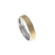 Alianza de Boda Salvatore Plata de 5 mm en Oro Amarillo y Rodio Alianza de Boda Salvatore Plata de 5 mm en Oro Amarillo y Rodio