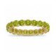 Sortija Infinity Oro 18k con circonitas peridot dark