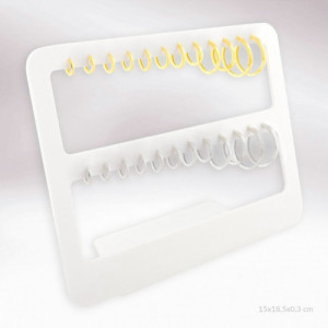 Pendientes aro plata lisa