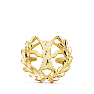 Insignia de Psicología en Oro Amarillo 18k