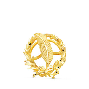 Insignia de Periodismo en Oro Amarillo 18k