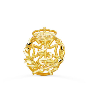 Insignia de Odontología en Oro Amarillo 18k