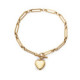 Pulsera Viceroy de mujer con corazón en acero dorado