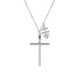 Gargantilla para hombre de Plata con Cruz y Cruz de Caravaca