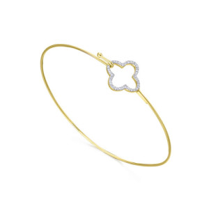 Pulsera rígida Cartuja LeCarré Oro 18K con Diamantes