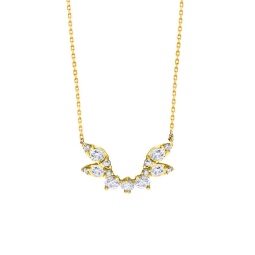 Collar Ethereal Leaf LeCarré Oro 18k con Diamantes