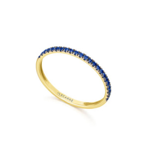 Anillo LeCarré Eden Oro 18k con Zafiros