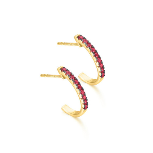 Pendientes LeCarré Eden Oro 18k con Rubies