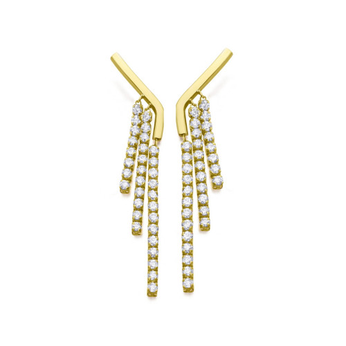 Pendientes LeCarré Oro 18k con Diamantes Eternal Drizzel