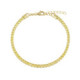 Pulsera Rivière plata dorada con circonitas amarillas