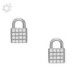 Pendientes Mujer Fossil Lock JFS00626040 Plata
