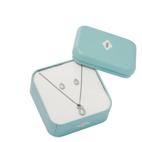 Set Collar y Pendientes Fossil Merrit JF03765040 Acero