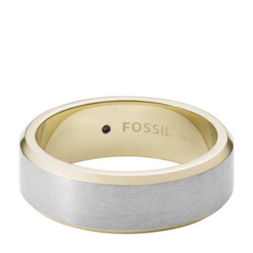 Anillo Hombre Fossil All Stacked Up JF03726998 Bicolor