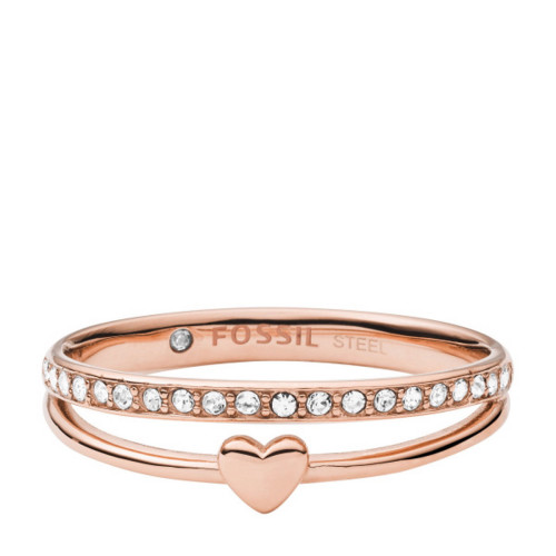 Anillo Mujer Fossil Sutton JF03460791 Oro Rosa