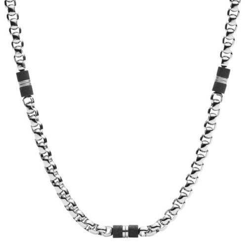 Collar Hombre Fossil Ellis Black Elements JF03314040
